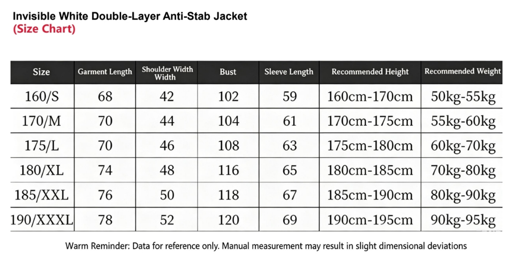 Discreet Stab-Resistant White Work Jacket