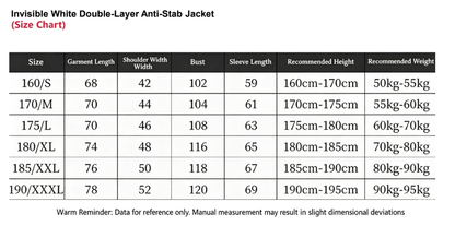 Discreet Stab-Resistant White Work Jacket