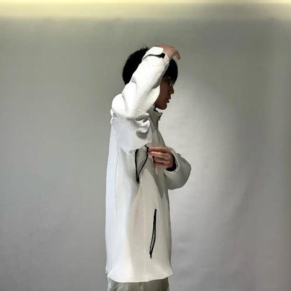 Discreet Stab-Resistant White Work Jacket