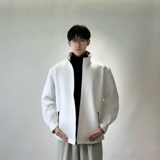 Discreet Stab-Resistant White Work Jacket