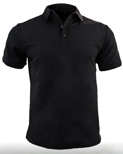 Youth Black / White UHMWPE Stab-Resistant Polo Shirt