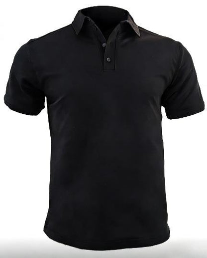 Youth Black / White UHMWPE Stab-Resistant Polo Shirt