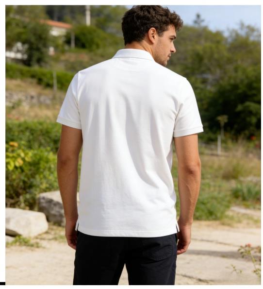 Youth Black / White UHMWPE Stab-Resistant Polo Shirt