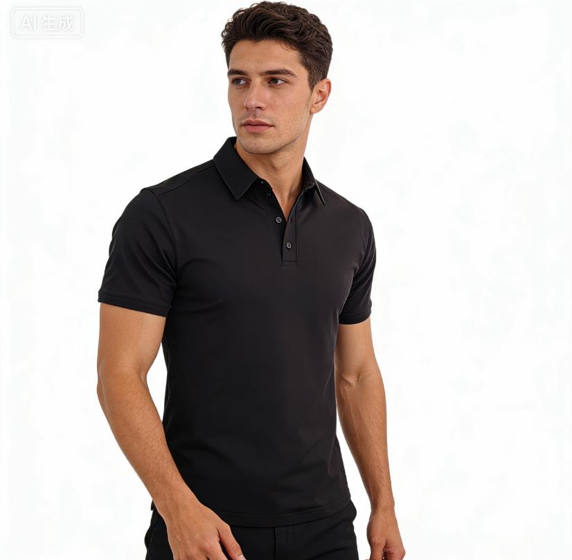 Men’s Black UHMWPE Stab-Resistant Polo Shirt