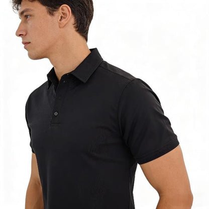 Youth Black / White UHMWPE Stab-Resistant Polo Shirt